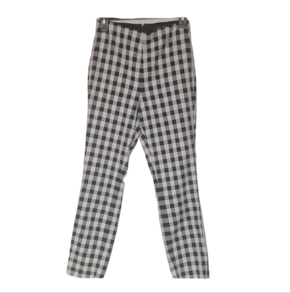 rag & bone Pants - rag & bone Black and White Checkered Ankle Pants
